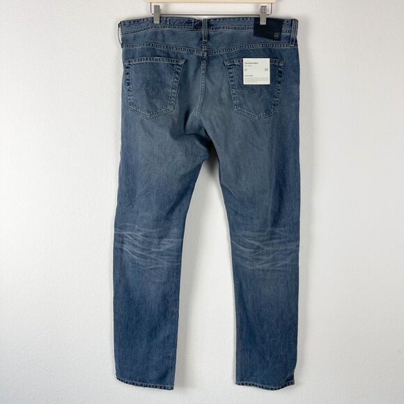 Adriano Goldschmied AG Matchbox Jeans Mens 38x34 Slim Straight Distressed NWT - Picture 9 of 15